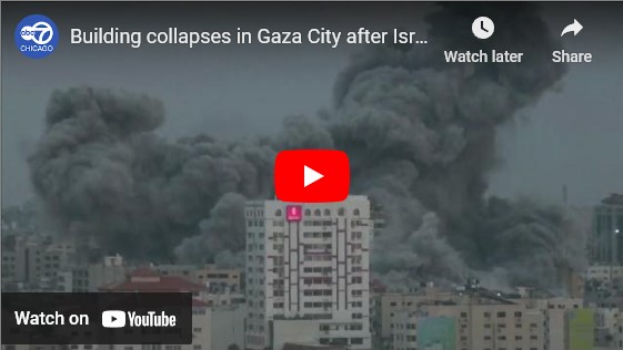 Building Collapse after Israeli Airstrike